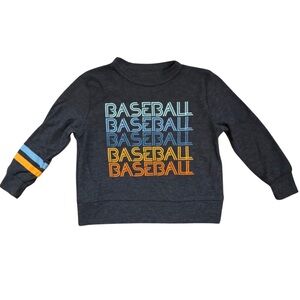 Chaser Boys Navy Baseball Graphic Sweatshirt size 2 in excellent condition